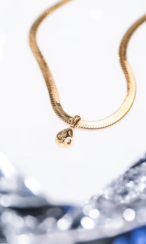 Paul Valentine Molten Sleek Necklace Super Rabatt