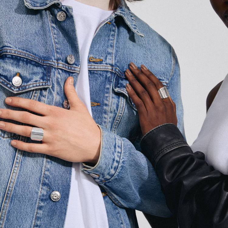 Pilgrim LAUREL recycelter Ring versilbert Letzte 3 Tage