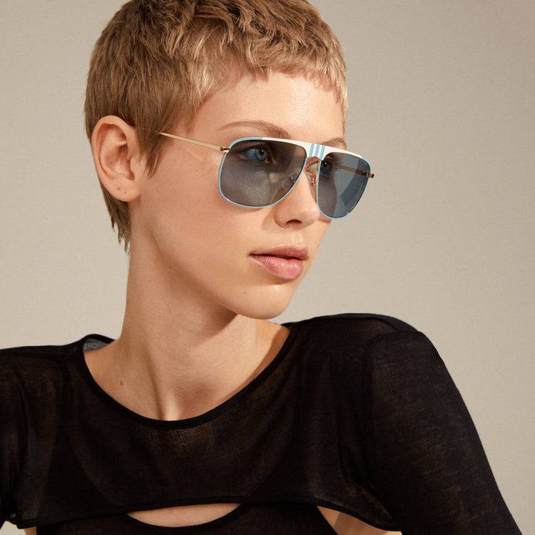 Pilgrim YANARA Sonnenbrille Blau/Gold Nur noch ein Tag übrig