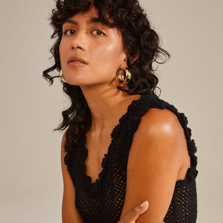 Pilgrim NAIA recycelte mega-chunky Hoops vergoldet Clearance-Verkauf