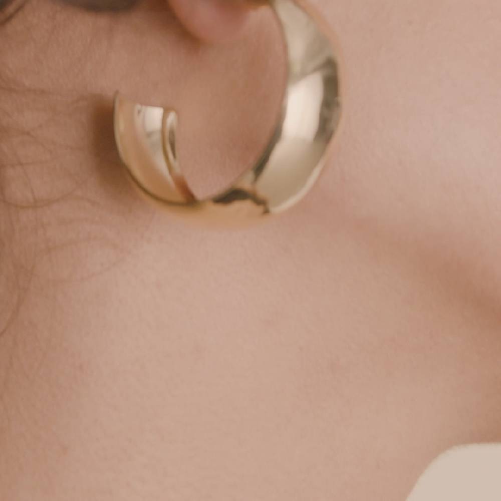 Pilgrim NAIA recycelte mega-chunky Hoops vergoldet Clearance-Verkauf