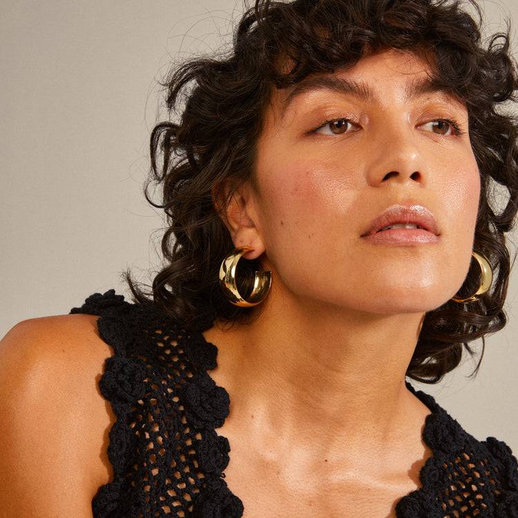 Pilgrim NAIA recycelte mega-chunky Hoops vergoldet Clearance-Verkauf