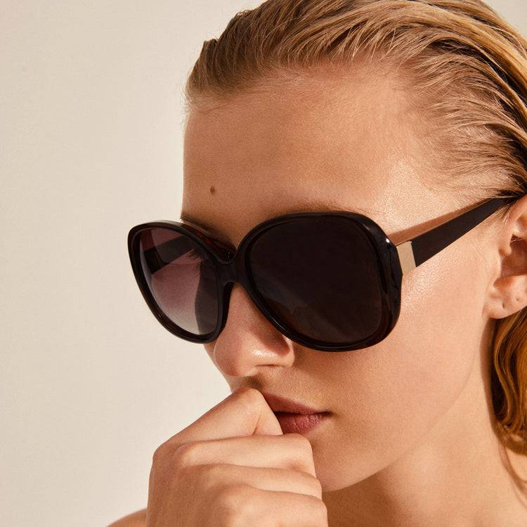 Pilgrim PARKER Oversized-Retro-Sonnenbrille, Braun Online Shopping