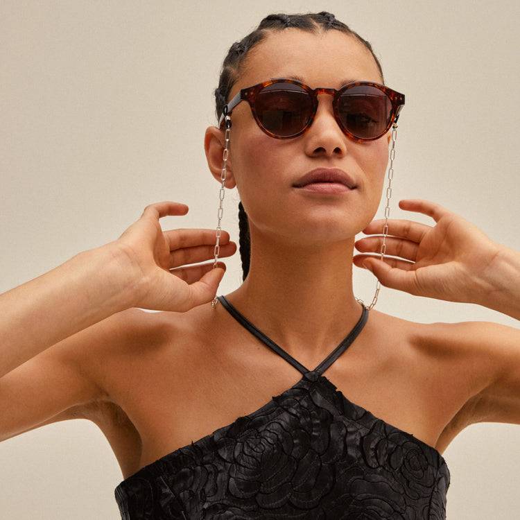Pilgrim PAOLA recycelte Sonnenbrillenkette, versilbert Exklusivangebot