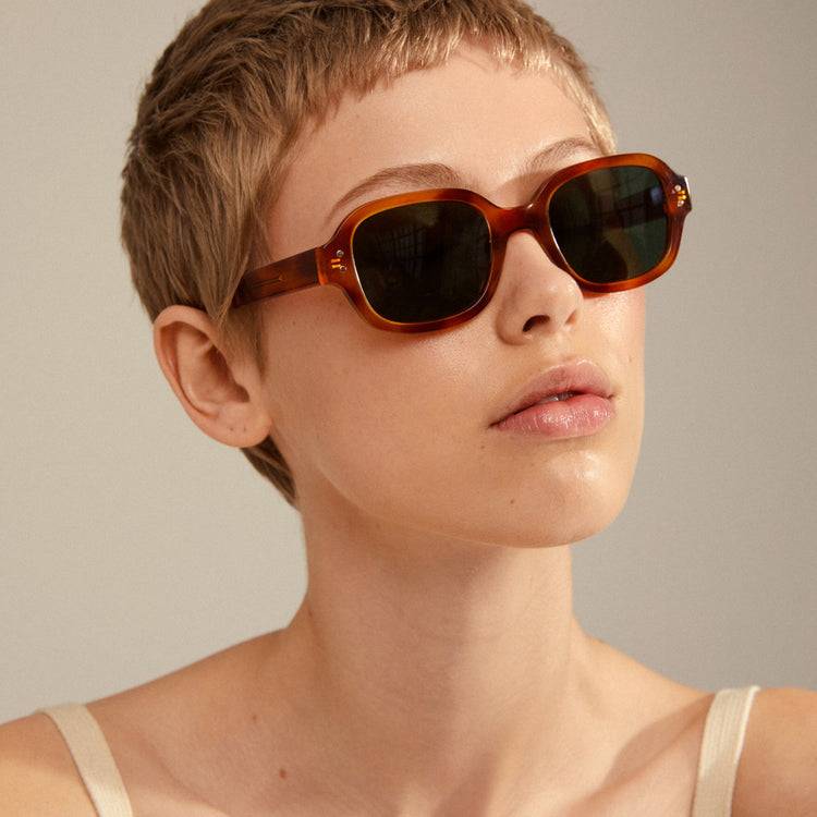 Pilgrim NELLA Recycelte Sonnenbrille Schildpatt-Braun/Gold Osterangebot
