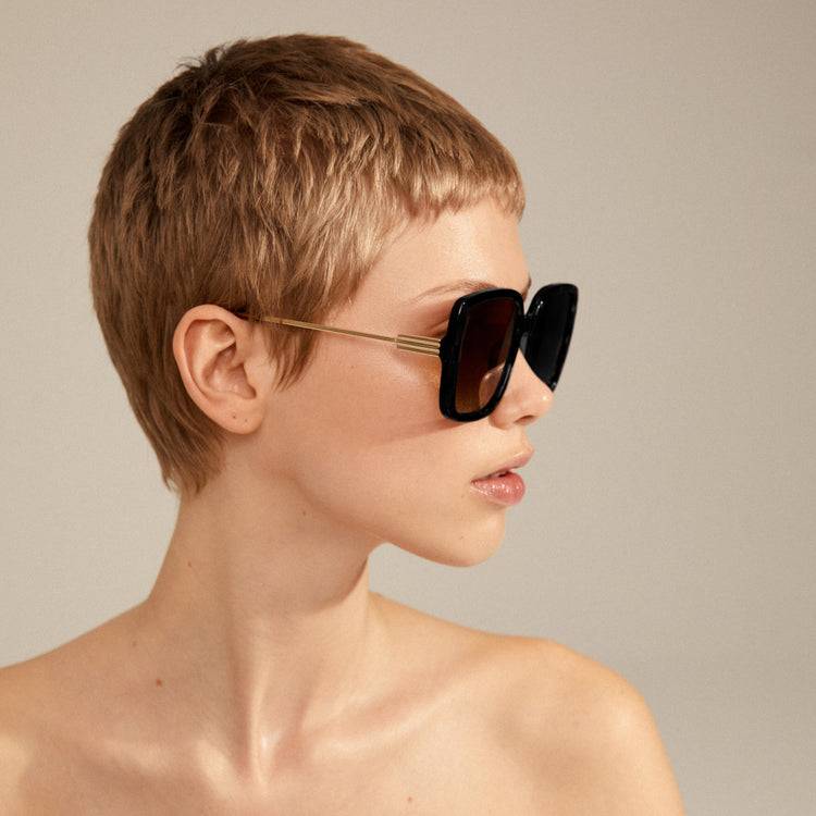 Pilgrim ALIET Sonnenbrille Schwarz/Gold Angebote