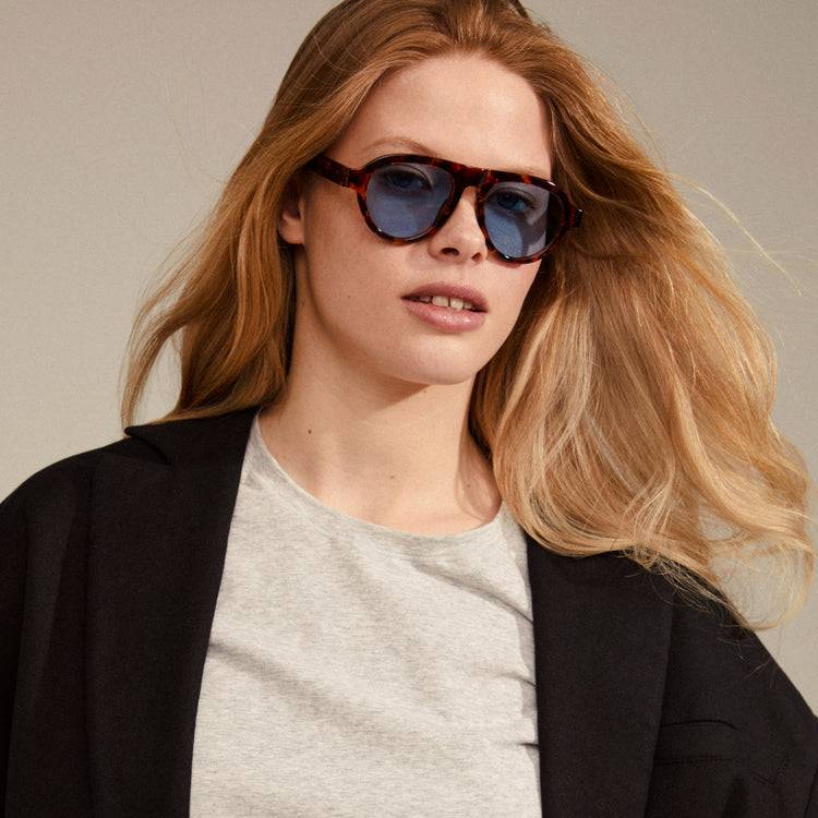 Pilgrim YARIL Recycelte Sonnenbrille Schildpatt-Braun Günstiger Verkauf