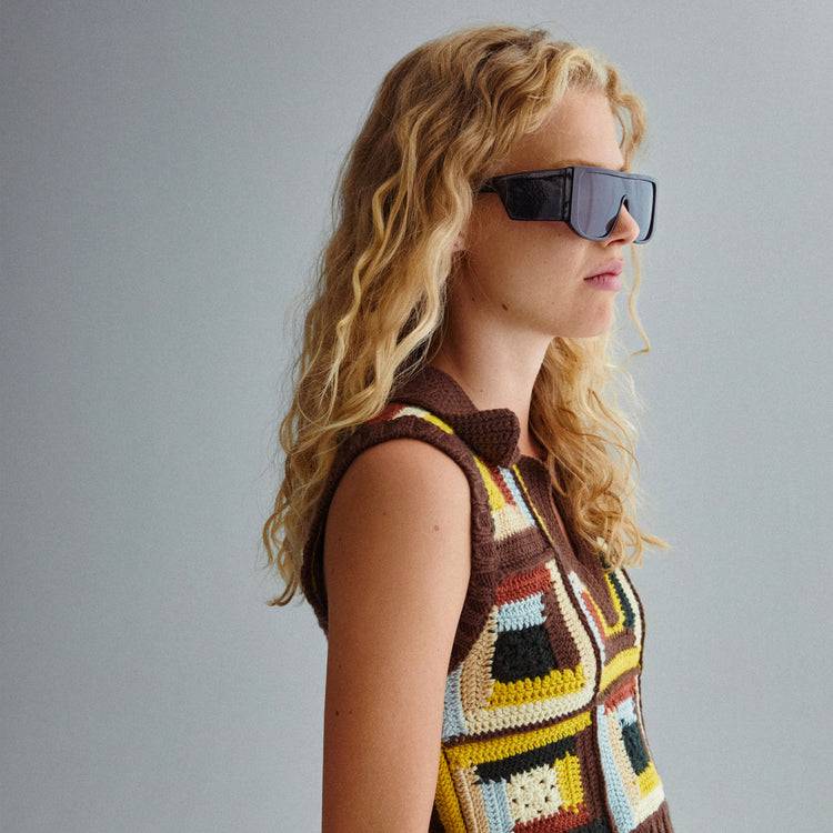 Pilgrim JOHARI Recycelte Sonnenbrille Schwarz Fabrikpreis