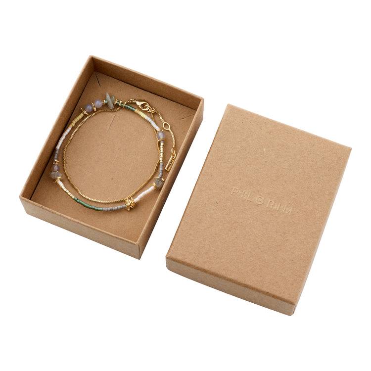 Pilgrim PIXIE Geschenkset, Armband 2-in-1-Set, vergoldet Begrenztes Angebot