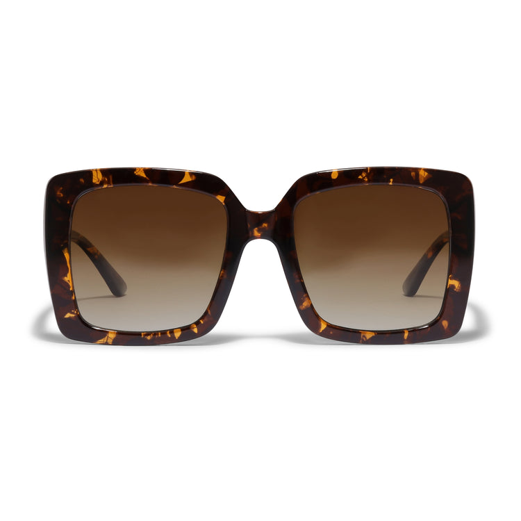 Pilgrim LUCIANA Oversized Vintage-Sonnenbrille in braunem Schildpatt Discount Store für neue Produkte