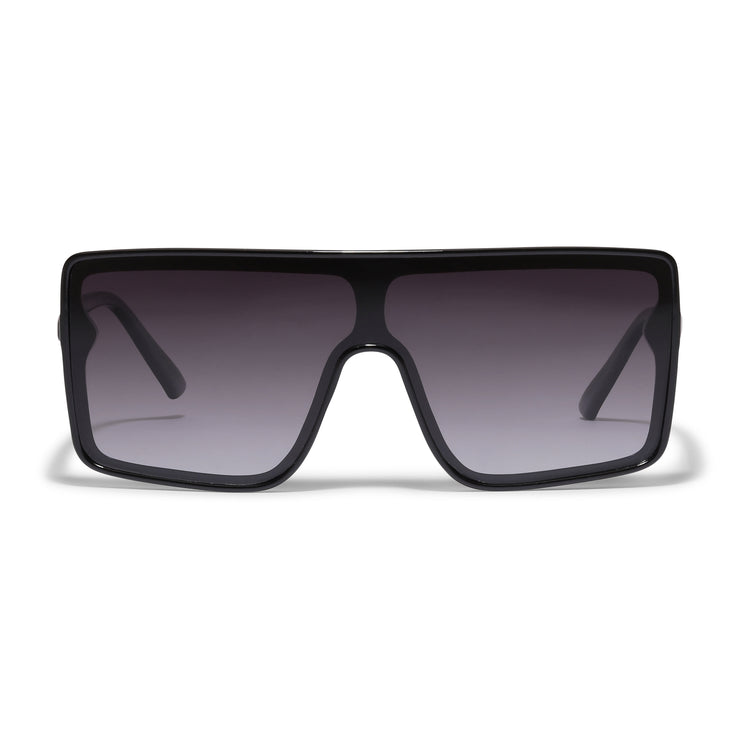 Pilgrim OCEANE eckig geformte Shield-Sonnenbrille schwarz Clearance-Verkauf