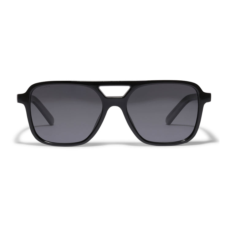 Pilgrim ELODIE recycelte Piloten-Sonnenbrille schwarz Fabrikladen