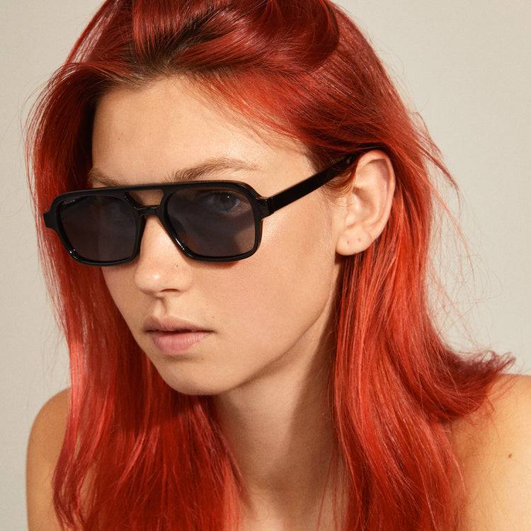 Pilgrim CASS recycelte Sonnenbrille im Retro-Stil schwarz Outlet