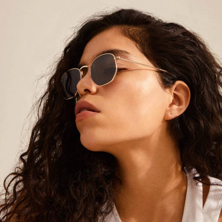 Pilgrim RYLAN Sonnenbrille Grau/Gold Auslauf