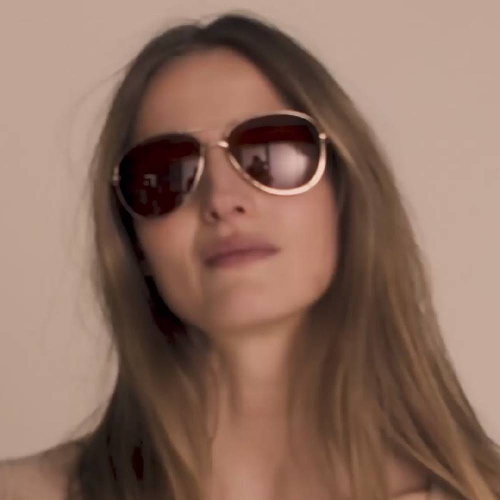 Pilgrim NANI Sonnenbrille Orange/Gold Große Rabatte