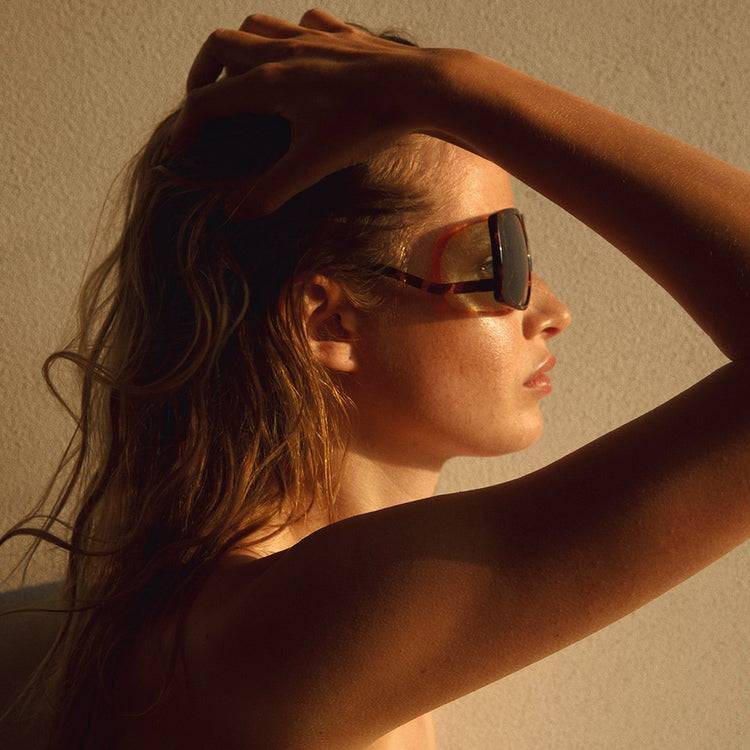 Pilgrim ELLEN oversized Retro-Sonnenbrille, Schildpatt Saisonale Angebote
