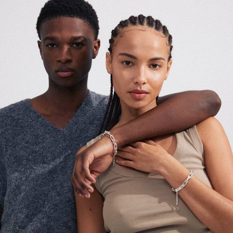 Pilgrim STAY recyceltes Armband versilbert VIP-Rabatte