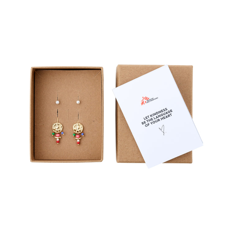 Pilgrim MSF recycelte Ohrringe 2-in-1-Set vergoldet Osterangebot