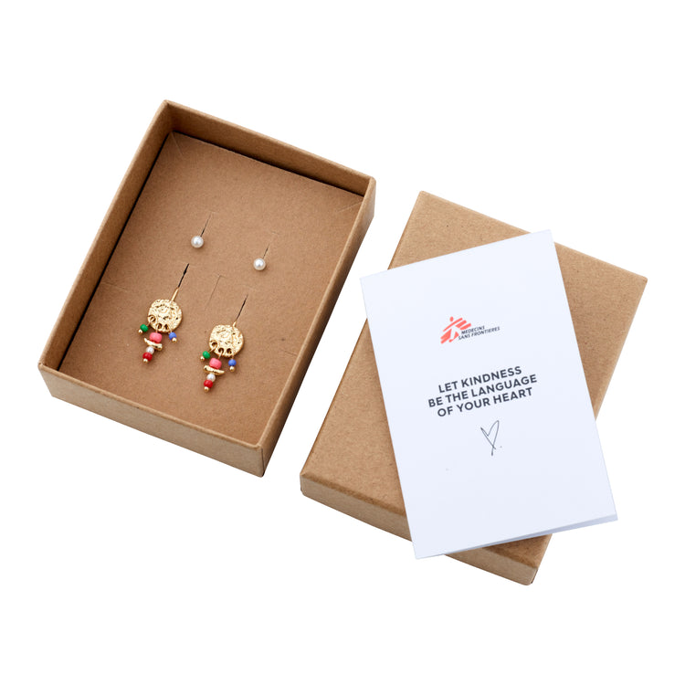 Pilgrim MSF recycelte Ohrringe 2-in-1-Set vergoldet Osterangebot