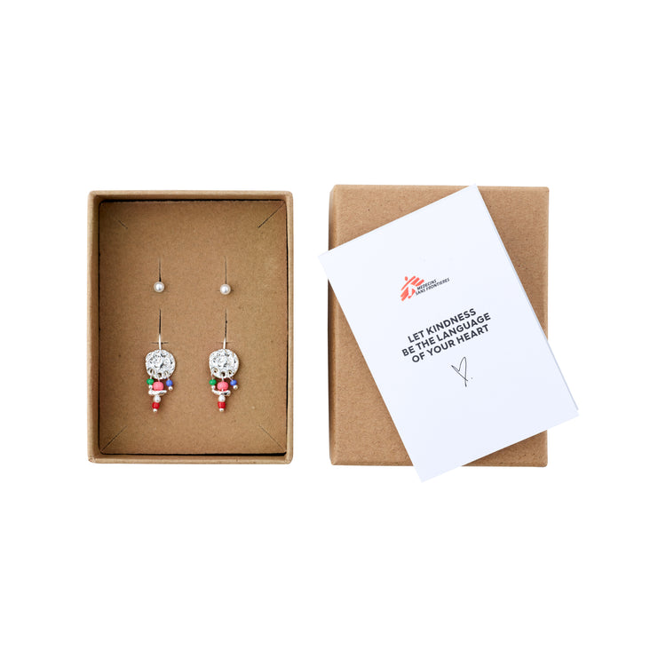 Pilgrim MSF recycelte Ohrringe 2-in-1-Set versilbert Muttertagsangebot