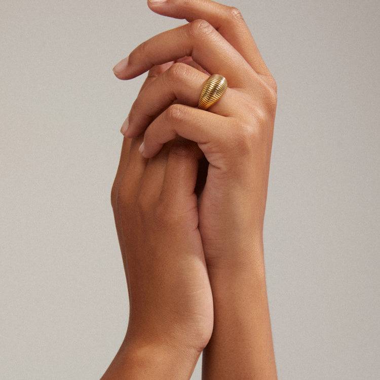 Pilgrim XENA recycelter Ring, vergoldet Bestseller