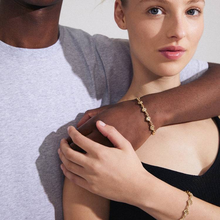 Pilgrim INAYA recyceltes Armband vergoldet im Angebot