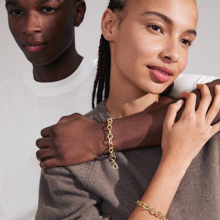 Pilgrim AMIRI recyceltes Armband vergoldet Blitzangebot