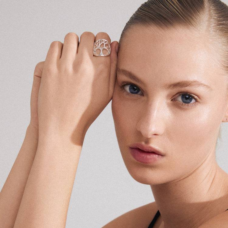 Pilgrim ALIA recycelter Ring versilbert Letzte 3 Tage