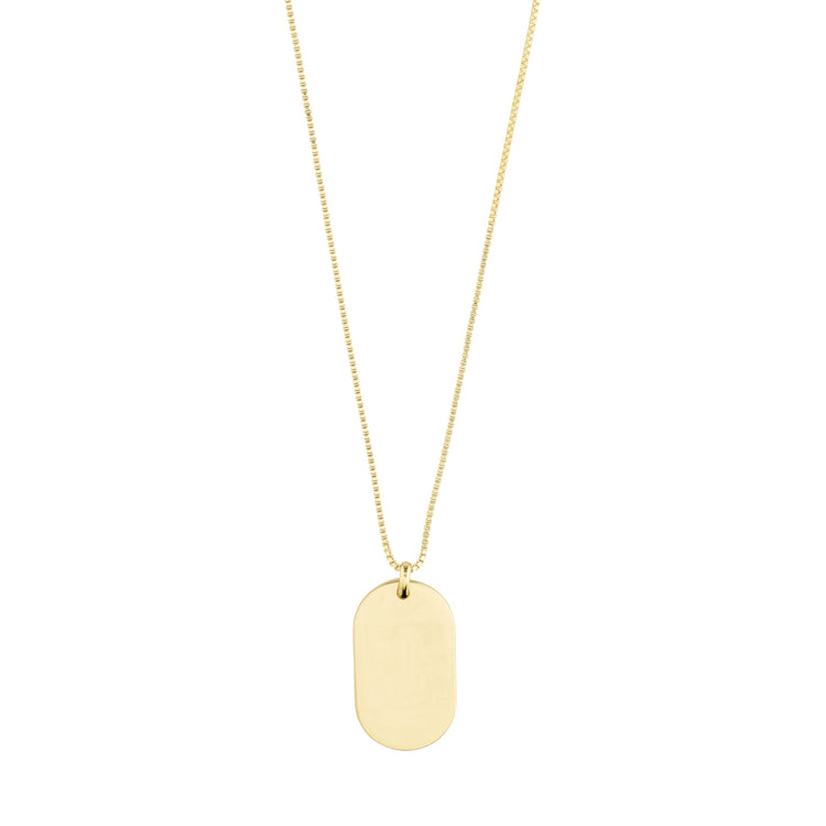 Pilgrim RESTORATION Dog-Tag-Halskette vergoldet