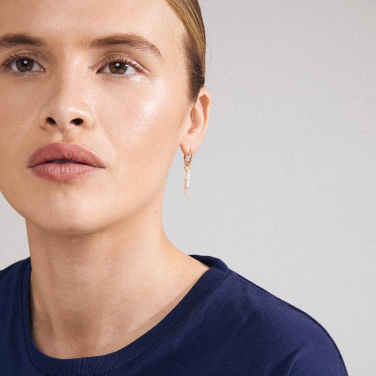 Pilgrim TEKLA recycelter einzelner Ohrring vergoldet VIP-Rabatte