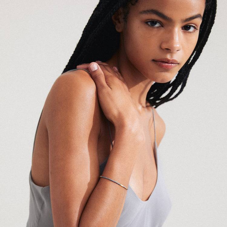 Pilgrim ALISON Armband grau, versilbert Neueste Stile