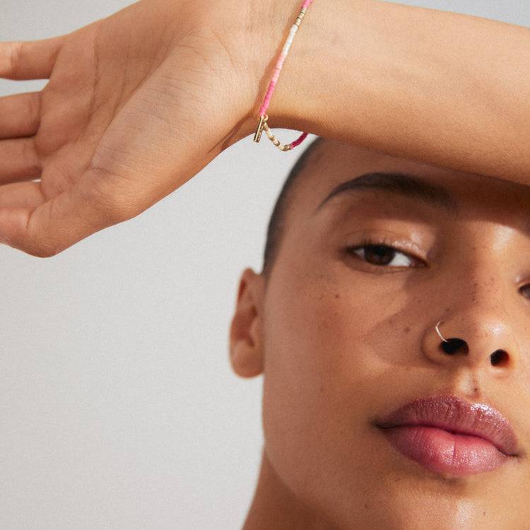 Pilgrim ALISON Armband pink, vergoldet Bis zu 50% Rabatt