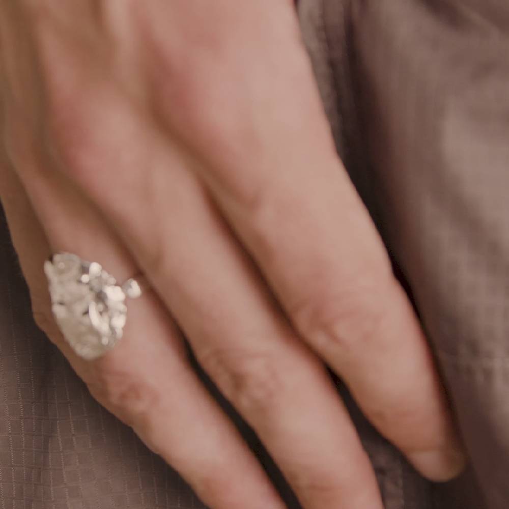 Pilgrim ORAH recycelter Ring versilbert zollfrei
