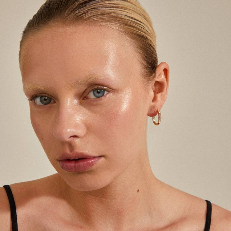 Pilgrim STAR recycelte Hoops, vergoldet Valentinstagsangebot