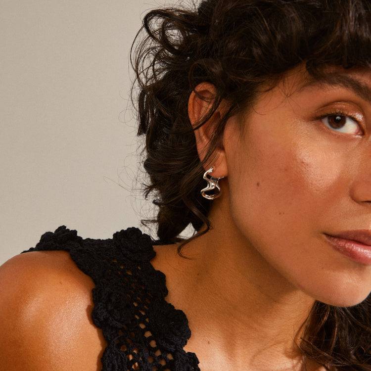 Pilgrim MOON recycelte Hoops versilbert JETZT KAUFEN
