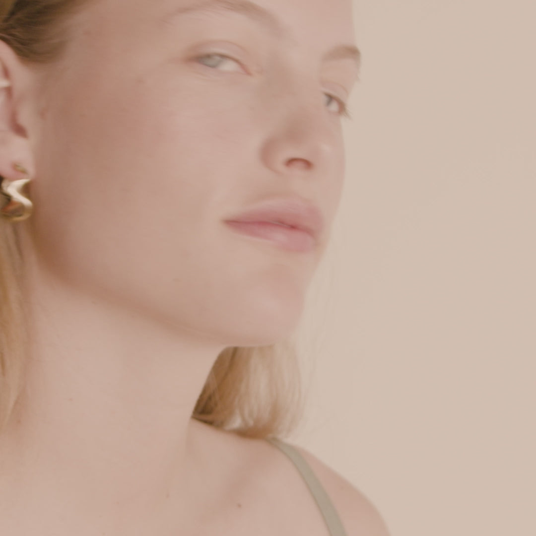 Pilgrim MOON recycelte Hoops vergoldet Letzter Tag