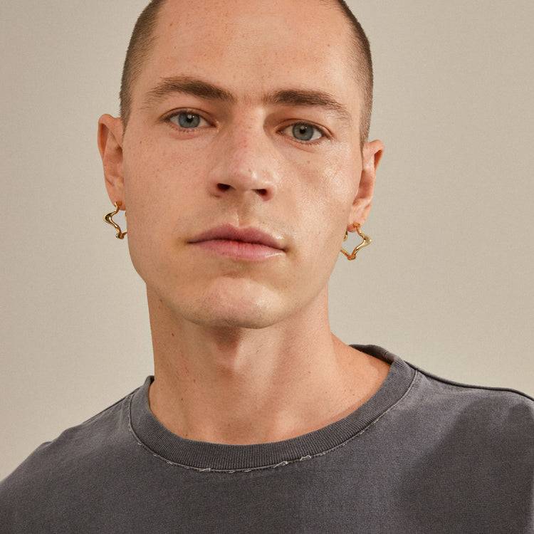 Pilgrim MOON recycelte Hoops vergoldet Letzter Tag