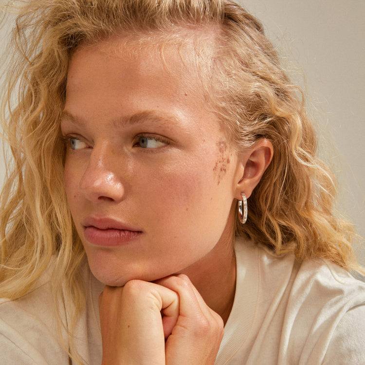 Pilgrim RUE recycelte Hoops versilbert Bis zu 55% Rabatt