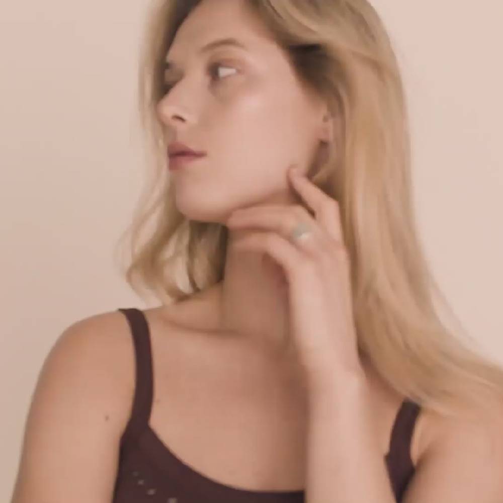 Pilgrim JEMMA Ring mit viereckigem Siegel, versilbert Verkauf