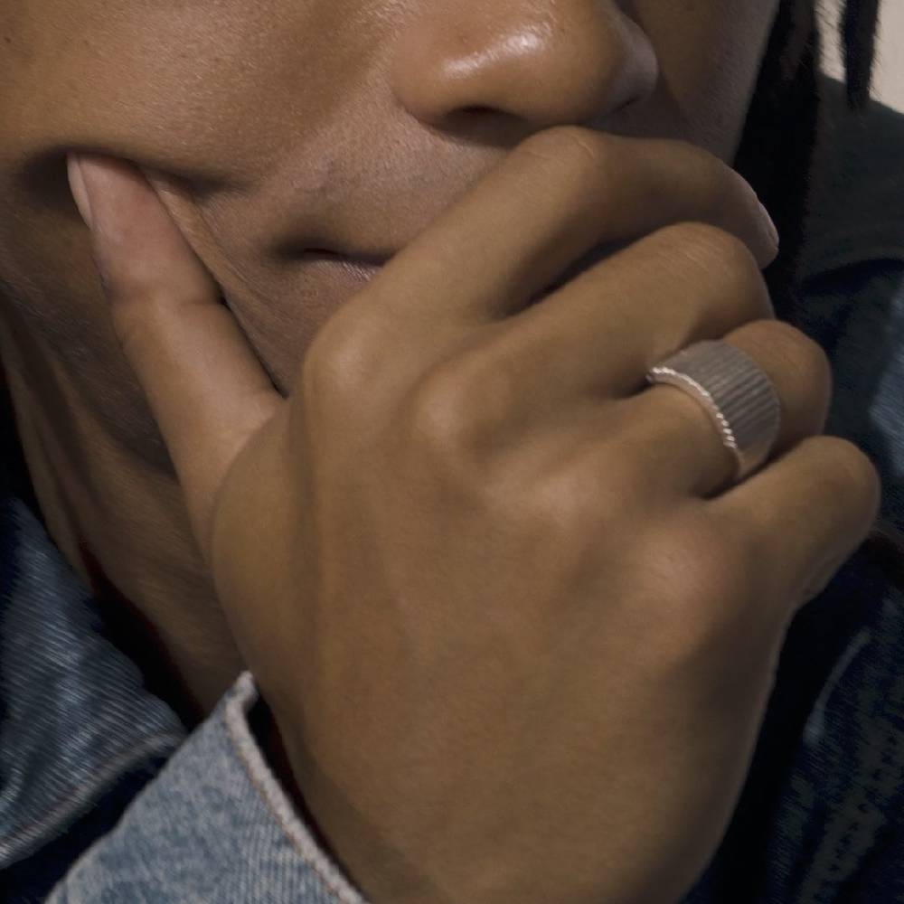Pilgrim JEMMA Ring mit viereckigem Siegel, versilbert Verkauf