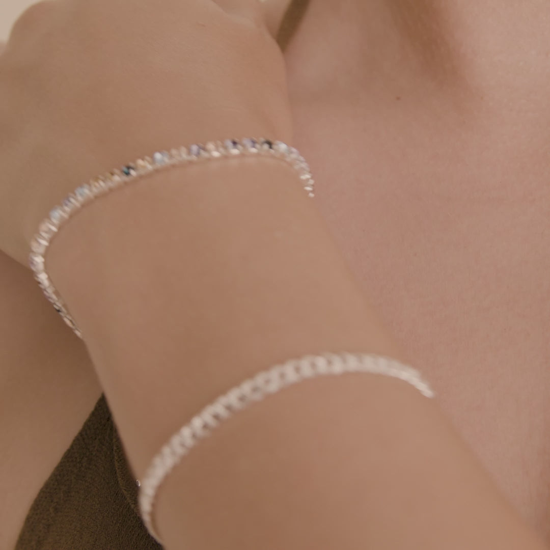 Pilgrim REIGN Armband, 2-in-1-Set, versilbert Schlussverkauf