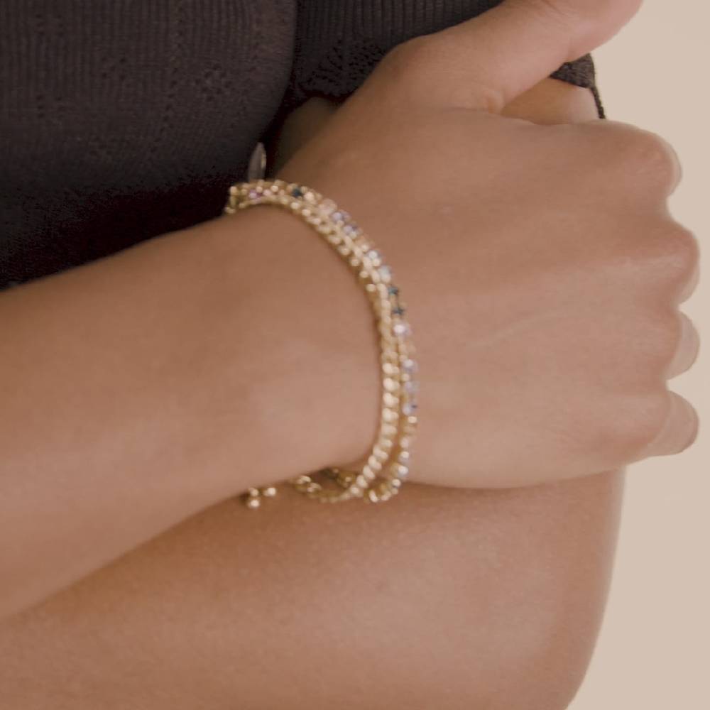 Pilgrim REIGN Armband, 2-in-1-Set, vergoldet Fabrikverkauf