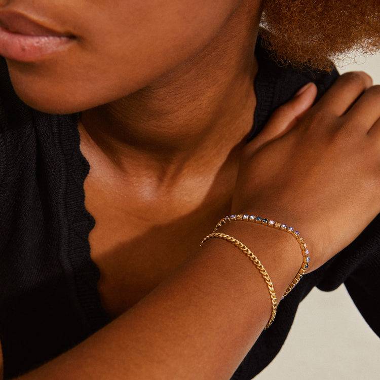 Pilgrim REIGN Armband, 2-in-1-Set, vergoldet Fabrikverkauf