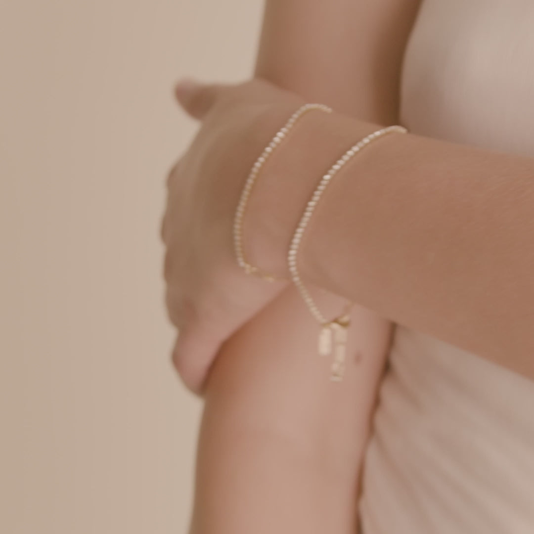 Pilgrim ROWAN Kristallarmband, 2-in-1, vergoldet Neueste Mode