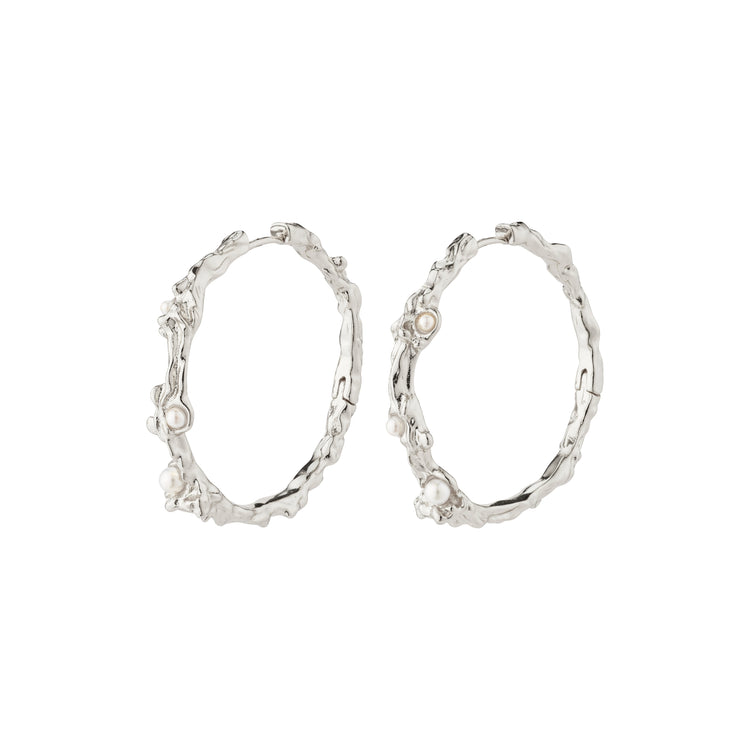 Pilgrim RAELYNN recycelte Hoops versilbert Exklusive Angebote