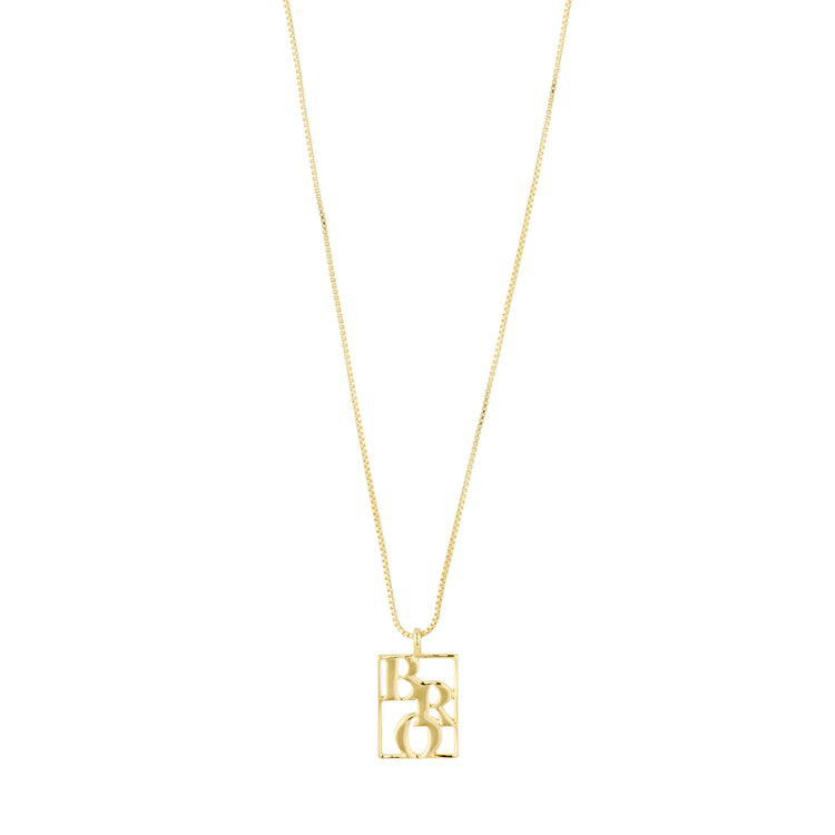 Pilgrim LOVE TAG, recycelte BRO Halskette vergoldet Super Sparpreis