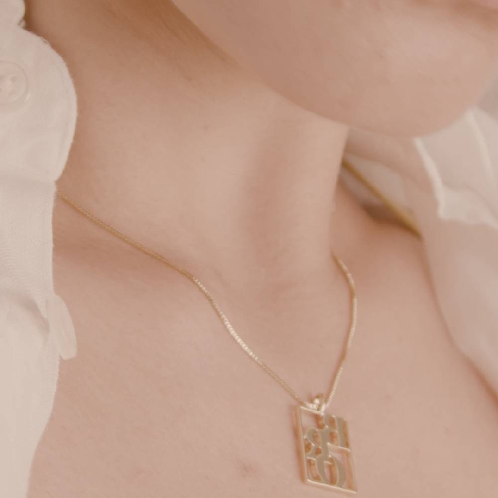 Pilgrim LOVE TAG, recycelte BRO Halskette vergoldet Super Sparpreis