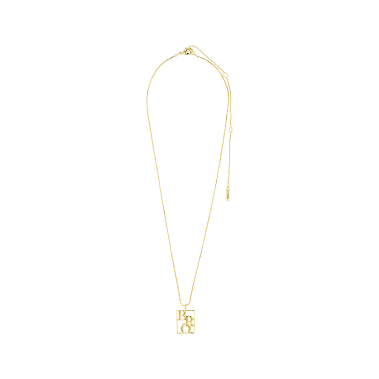 Pilgrim LOVE TAG, recycelte BRO Halskette vergoldet Super Sparpreis