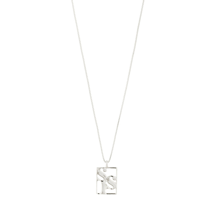 Pilgrim LOVE TAG, recycelte SIS Halskette versilbert Wochenangebot