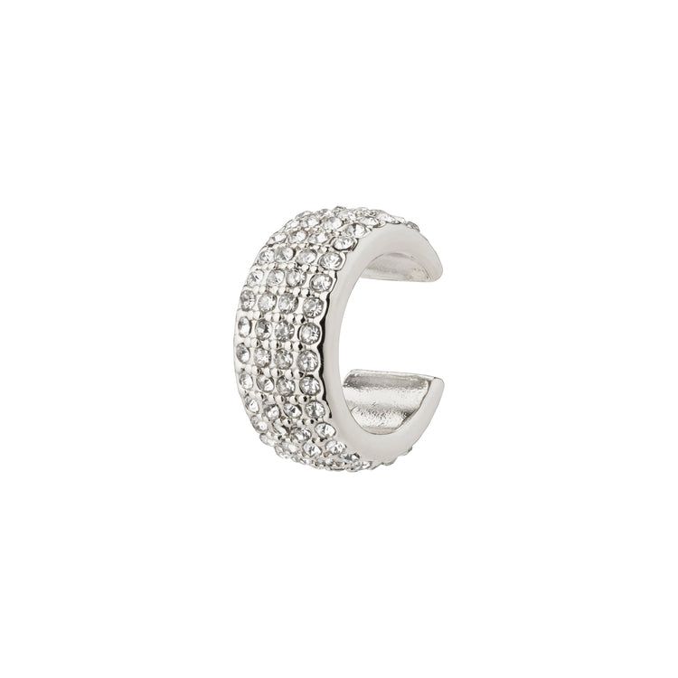 Pilgrim MATYLDA recycelter Kristall-Cuff-Ohrring versilbert Riesige Rabatte